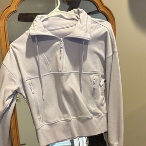 Old Navy Light Purple Half-Zip Hoodie